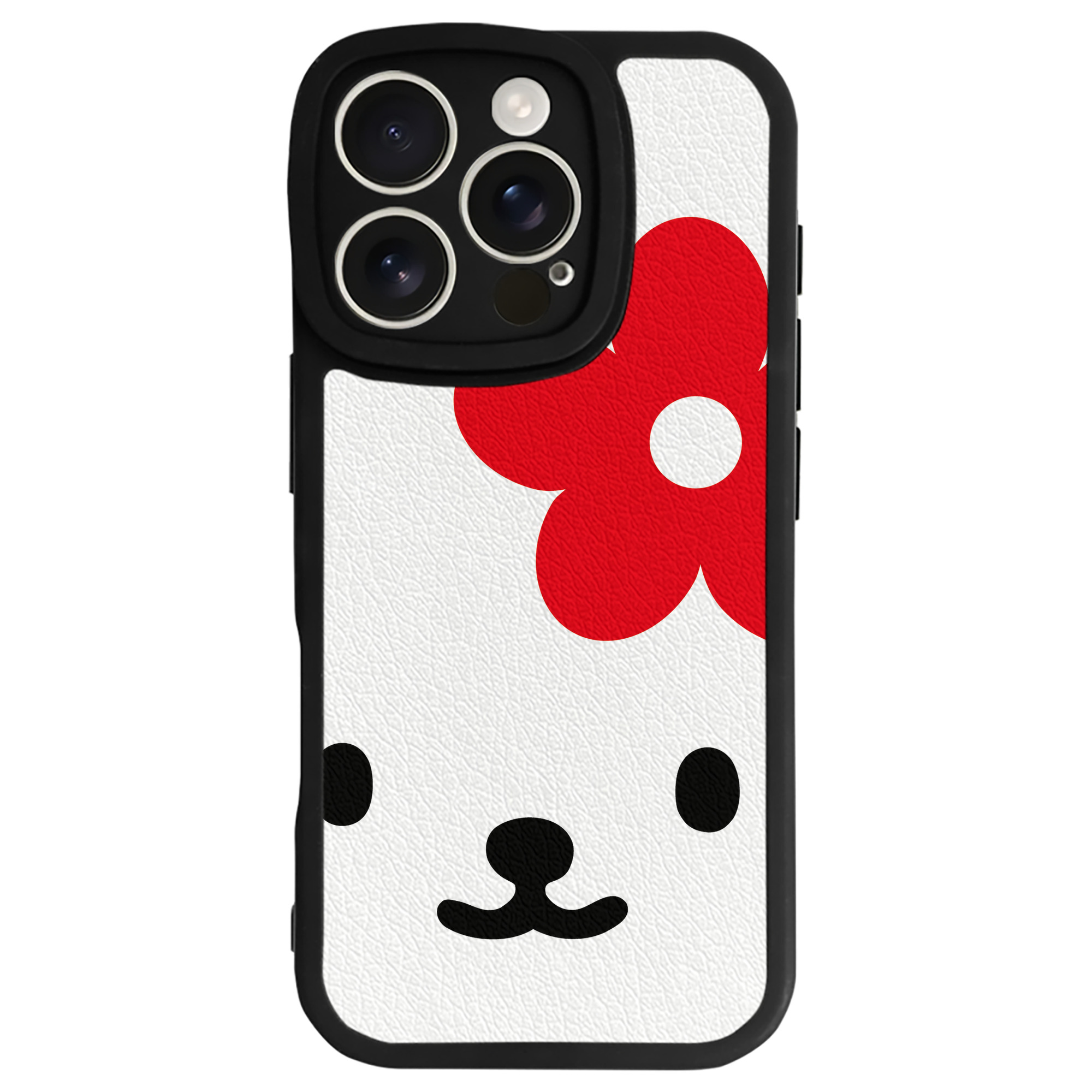 （画像用） Hello Kitty ハローキティ 【iPhone 16シリーズ対応】シリコンスマホケース（レザー調） 材質：シリコン
